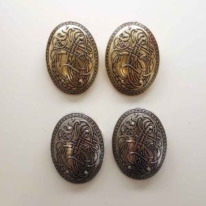 Viking brooches with celtic knot