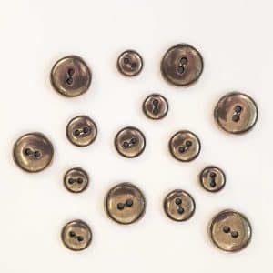 Vintage silver-coloured buttons