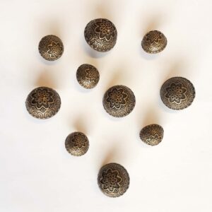 Metal domed buttons
